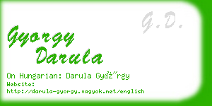 gyorgy darula business card